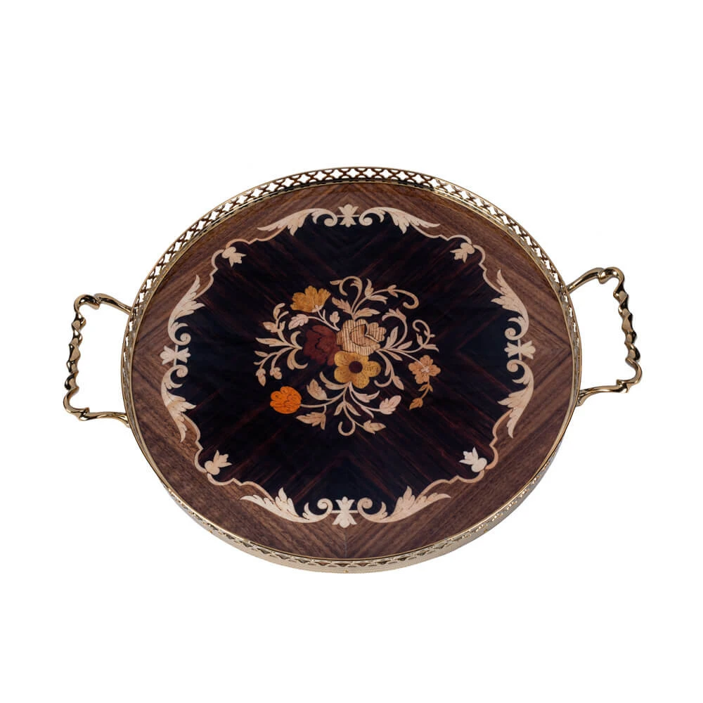 سینی چوبی معرق کد CO34