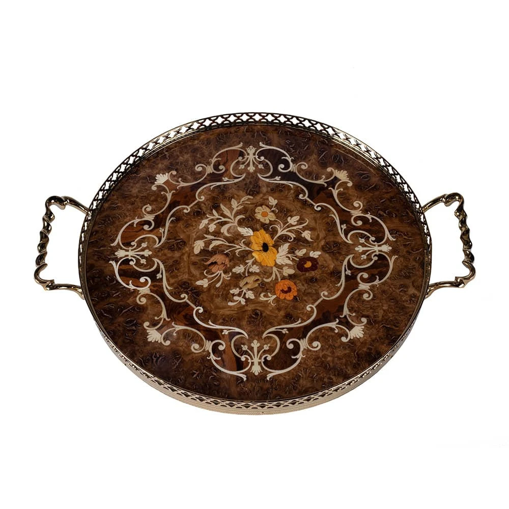سینی چوبی معرق کد CW33