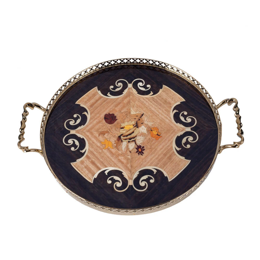 سینی چوبی معرق کد CZ40