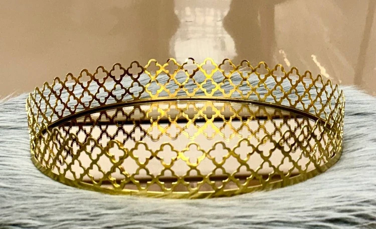 سینی گرد طرح کاج