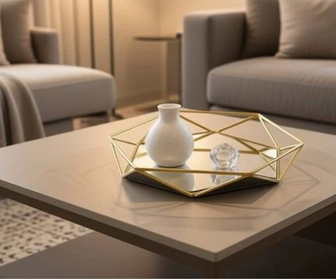 سینی گرد کف آینه