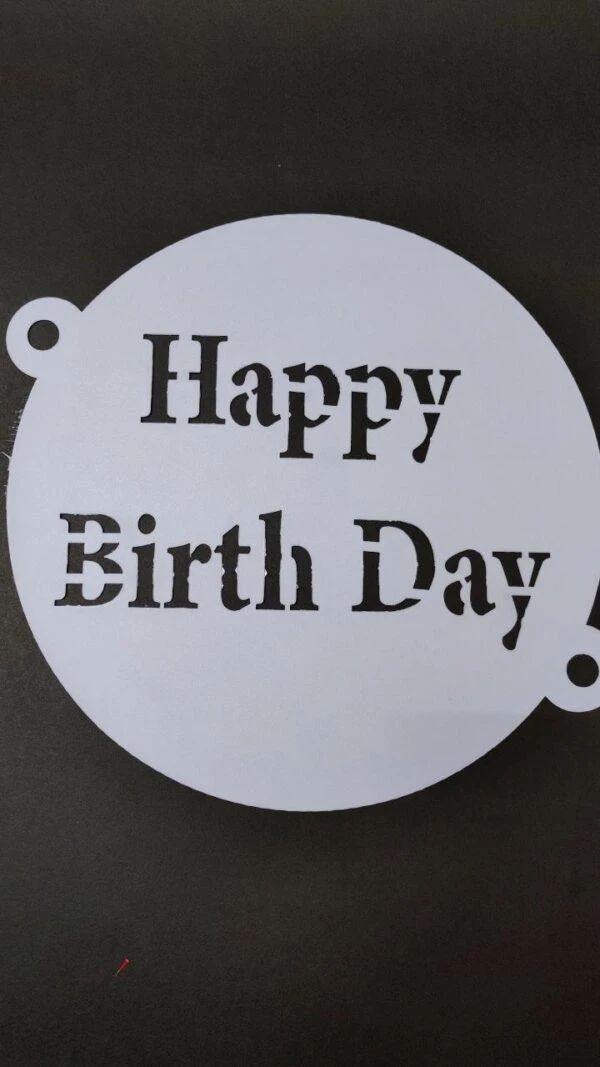 شابلون روی کیک HAPPY BIRTH DAY