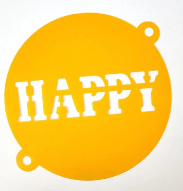 شابلون روی کیک HAPPY