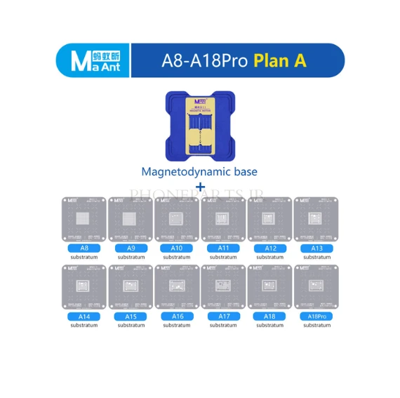 شابلون مگنتی CPU آیفون A8-A18 Pro ماانت مدل C1
