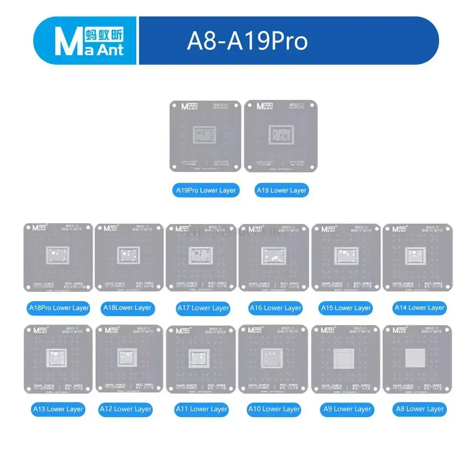 شابلون مگنتی CPU آیفون A8-A19 Pro ماانت مدل C1