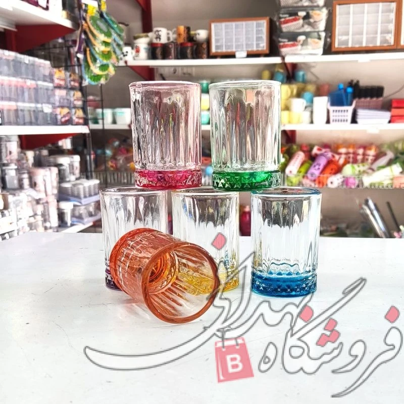 شات قهوه اسلو رنگی 6عددی
