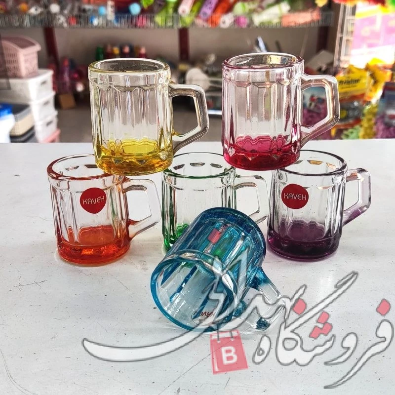 شات قهوه پیلار رنگی 6عددی