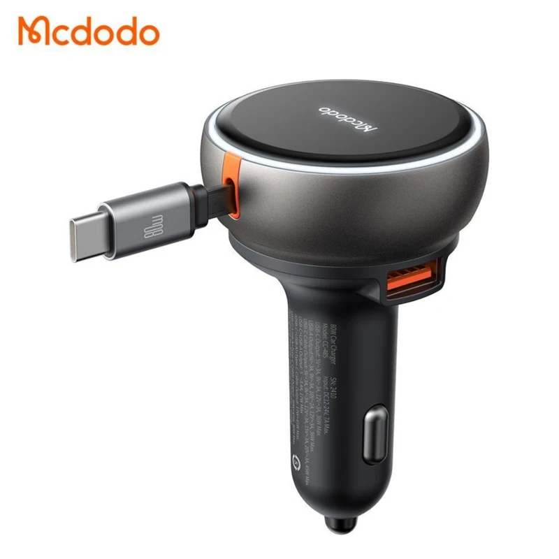 شارژ فندکی 80 وات PD برند MCDODO مدل CC‑4850