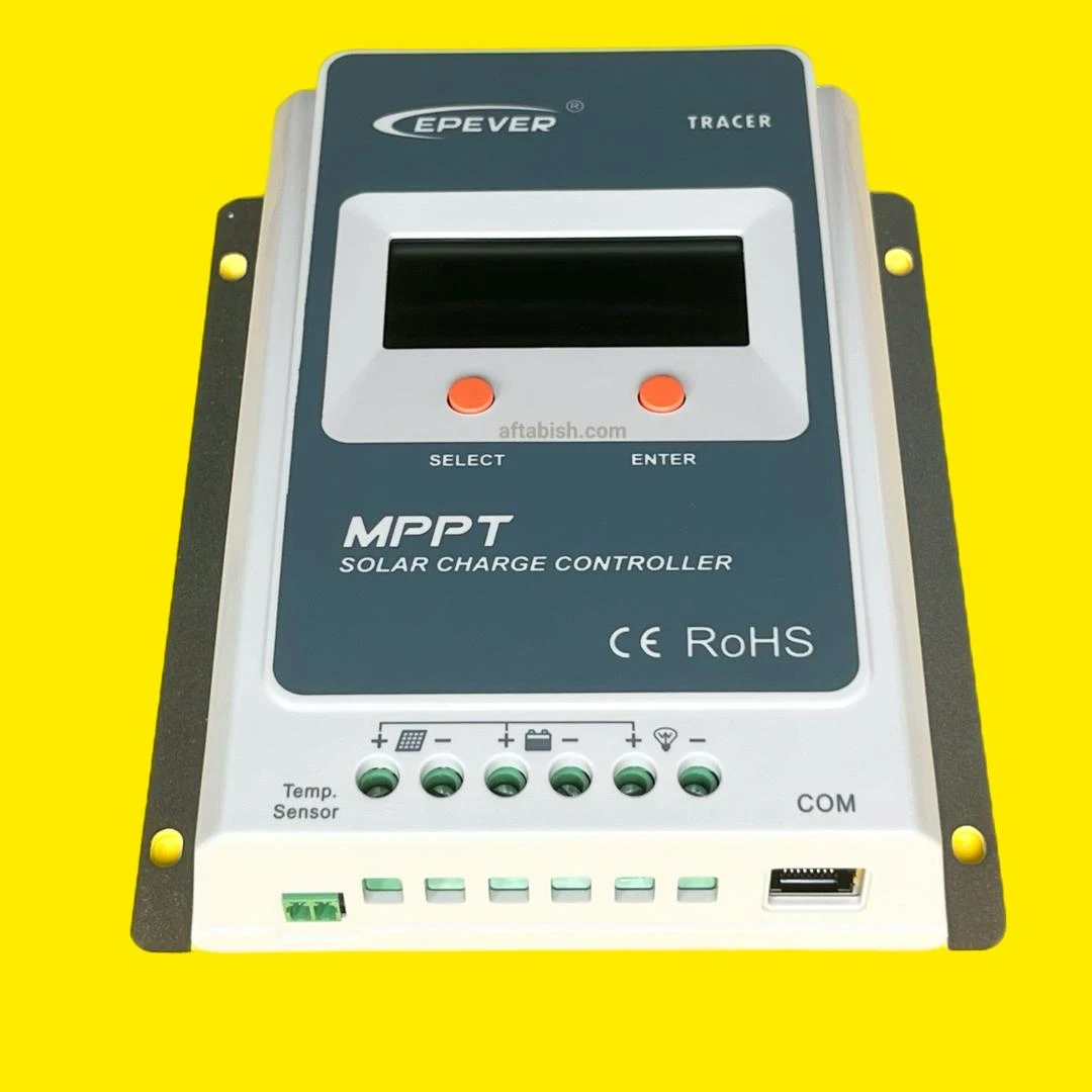 شارژ کنترلر ۱۰ آمپر ۱۲/۲۴ ولت MPPT مدل Tracer1210A برند EPEVER