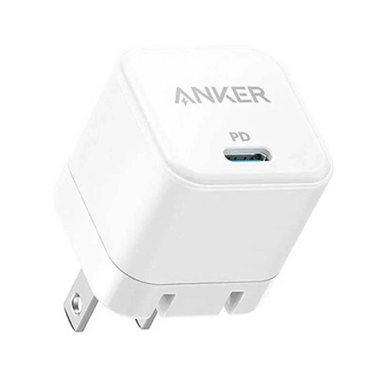 شارژر 20 وات انکر (ANKER) مدل A2149P21 Cube + مبدل پریز (هدیه)