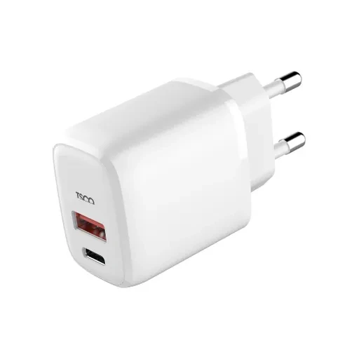 شارژر 20W دیواری دو پورت تسکو مدل TTC65 با گارانتی 12ماهه شرکتی