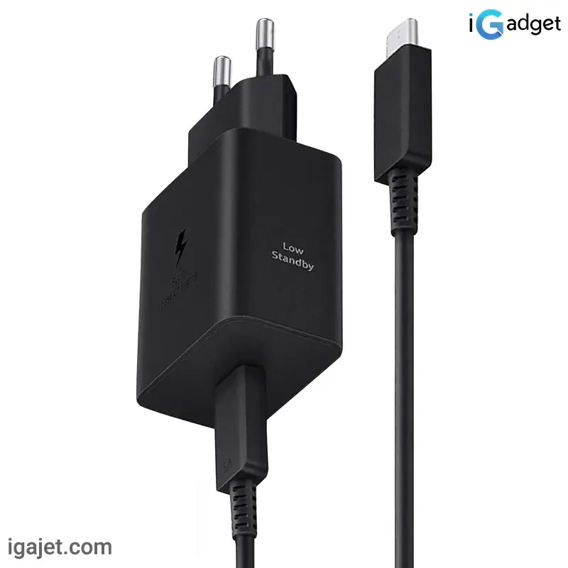 شارژر 45 وات سامسونگ EP-T4511 Low Standby همراه کابل USB-C طول 1.8 متر