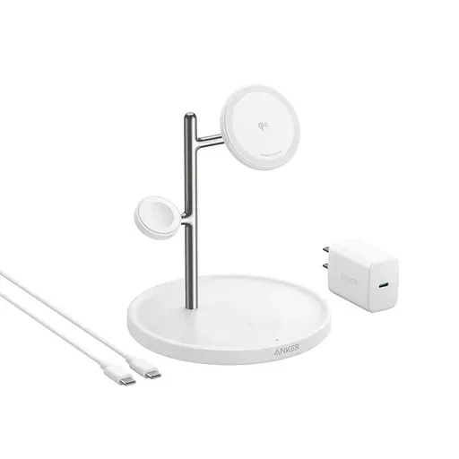 شارژر بی سیم انکر مدل (Anker MagGo B25M3 (3 in 1 Stand با گارانتی 18 ماهه شرکتی