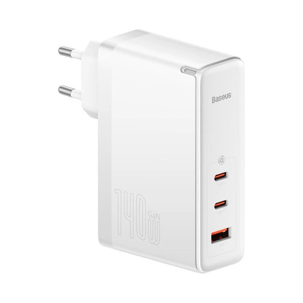 شارژر دیواری 140 وات باسئوس مدل Baseus Ga5 Pro Fast Charger 2C+U 140W EU CCGP10020