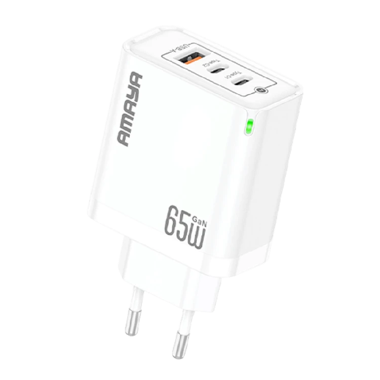 شارژر دیواری 65 وات آمایا با بیمه سامان مدل ACW-E102T