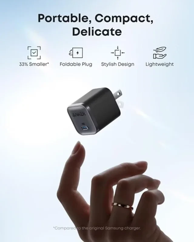 شارژر دیواری انکر ‌anker A2692 توان ۴۵ وات USB-C نسخه گلوبال اصلی