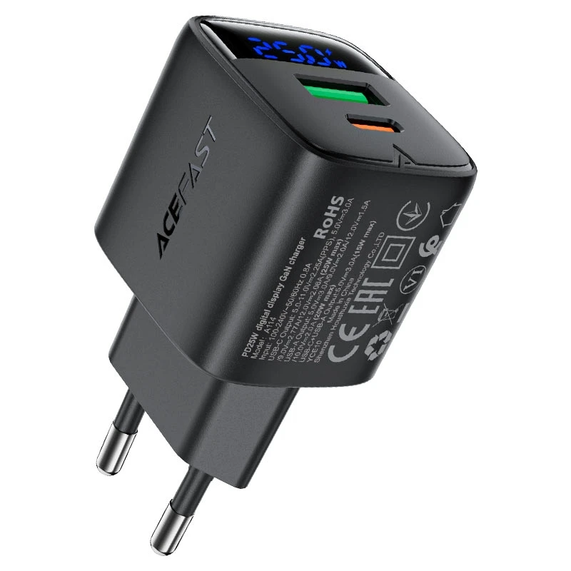 شارژر دیواری ایس فست ACEFAST 25W GaN
