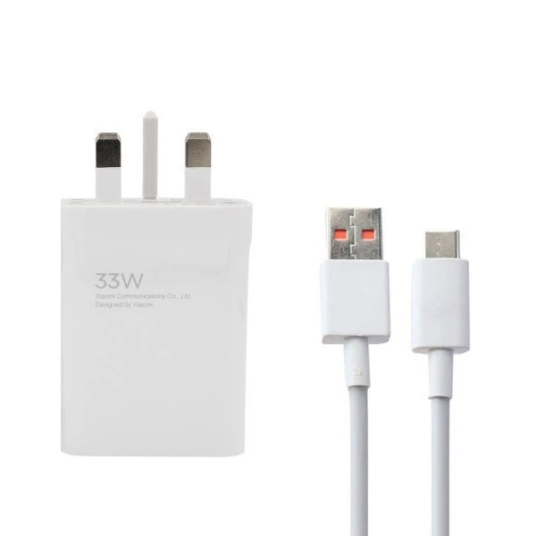 شارژر دیواری شیائومی مدل Fast 33 Watt به همراه کابل تبدیل USB-C