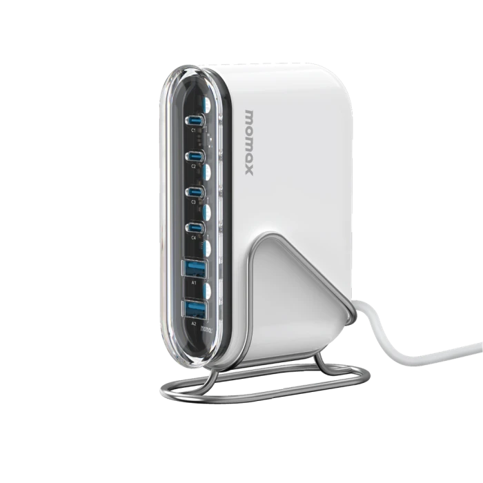 شارژر رومیزی 6 پورت 120 وات مومکس مدل Momax Flow+ GaN Tech UM55