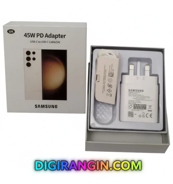 شارژر سامسونگ 45 وات EP‑TA845 + کابل دو سر تایپ‌سی