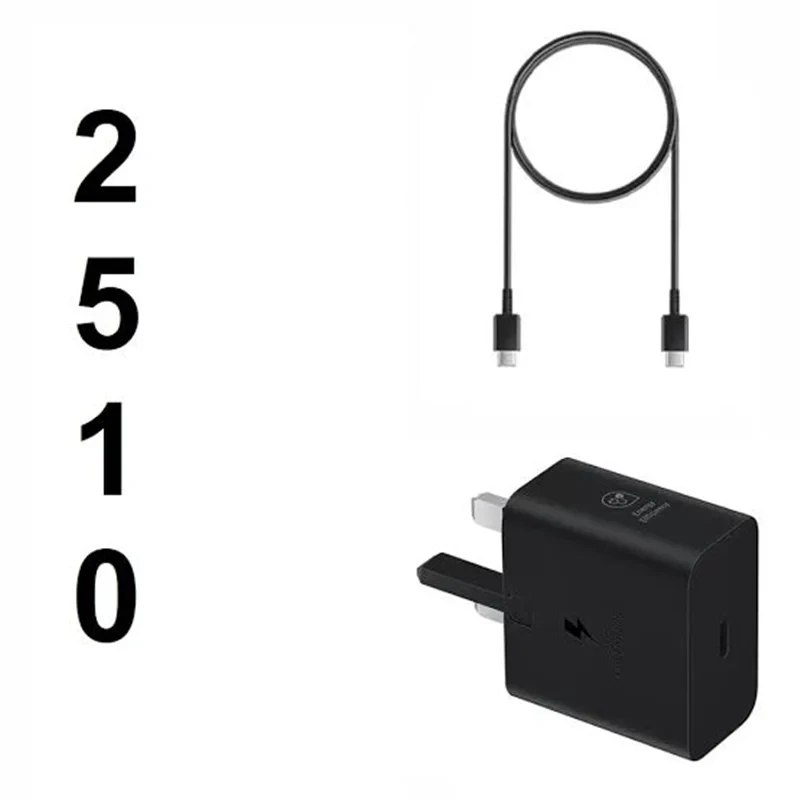 شارژر سامسونگ ۲۵ وات مدل EP-T2510 همراه با کابل پک جدید سامسونگ