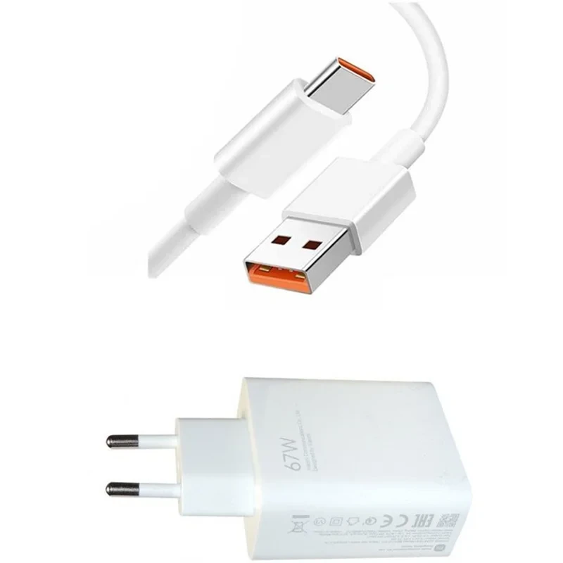 شارژر شیائومی اصلی مدل Redmi Note 11 Pro ظرفیت ۶۷ وات با کابل USB Type C