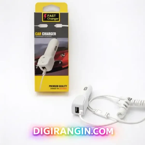 شارژر فندکی G21 با کابل میکرو و سوزنی