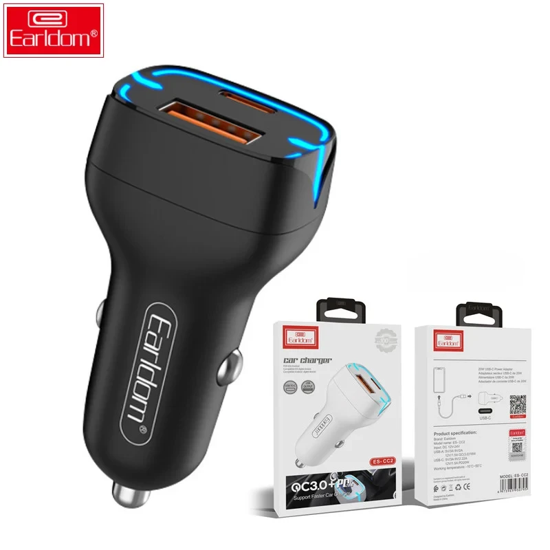 شارژر فندکی ارلدام Earldom Car Charger ES-CC2 اصلی