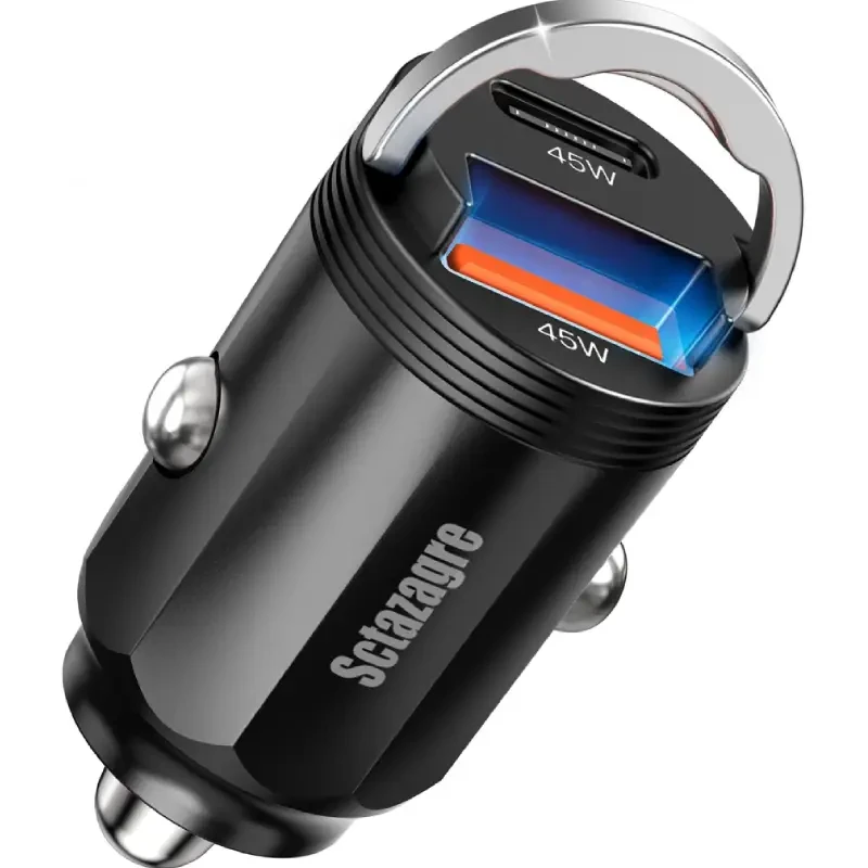 شارژر فندکی خودرو 45 واتی Sctazagre با پورت USB-C