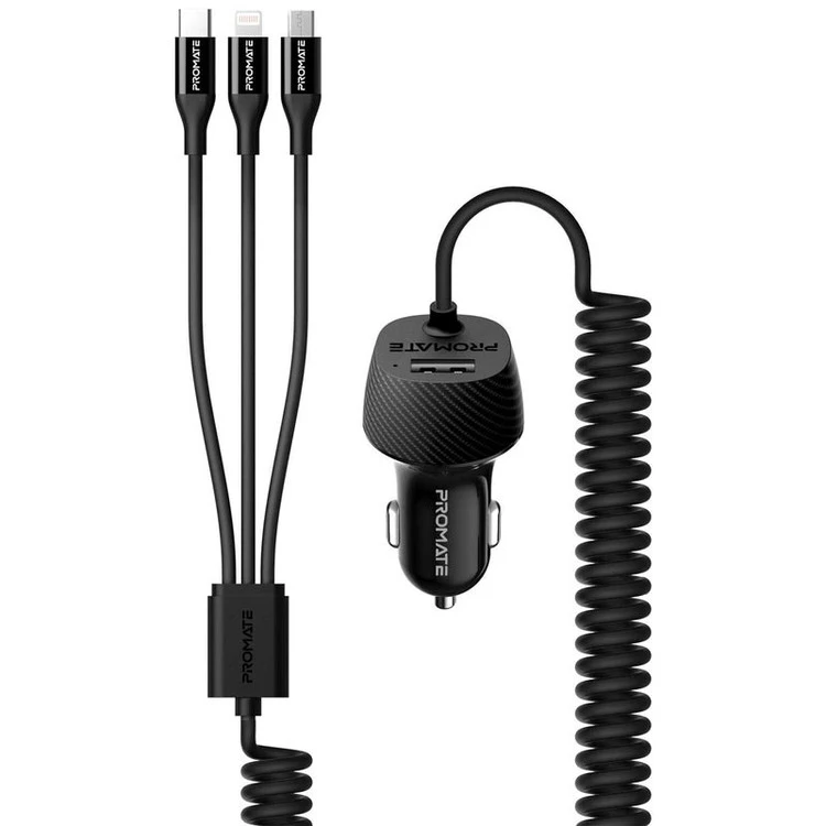 شارژر فندکی پرومیت با بیمه مدل lightning
