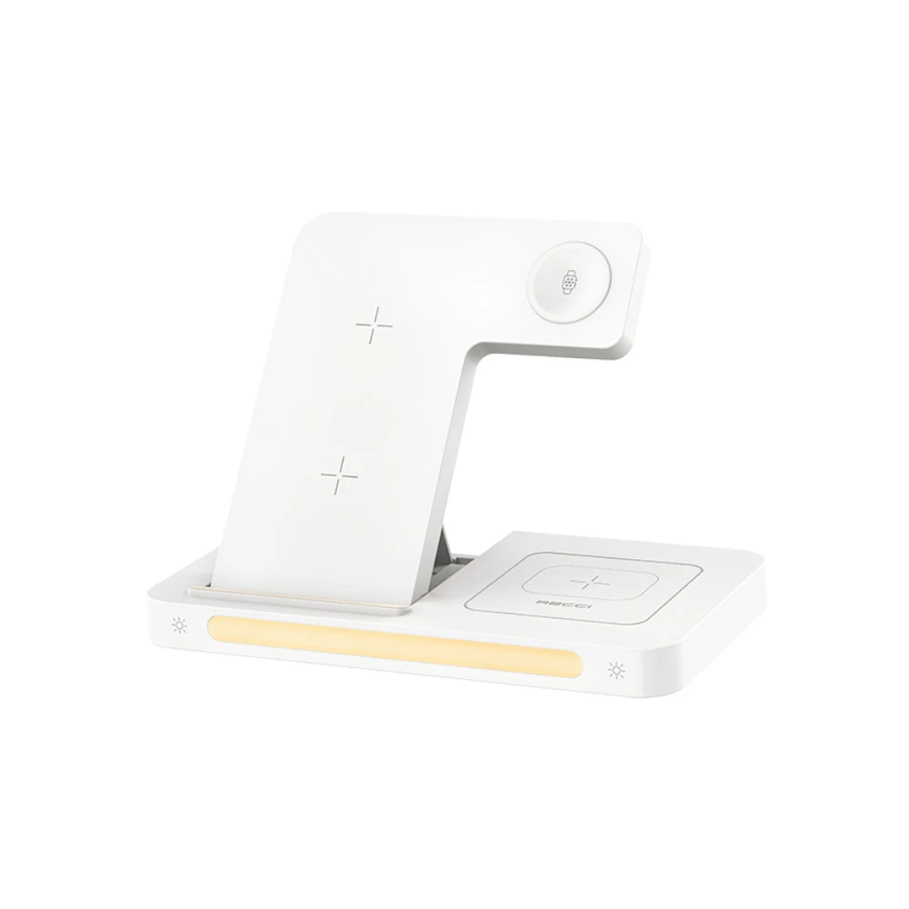 شارژر وایرلس 4 در 1 رچی مدل Recci 4 in 1 Folding Wireless Charger RCW-31