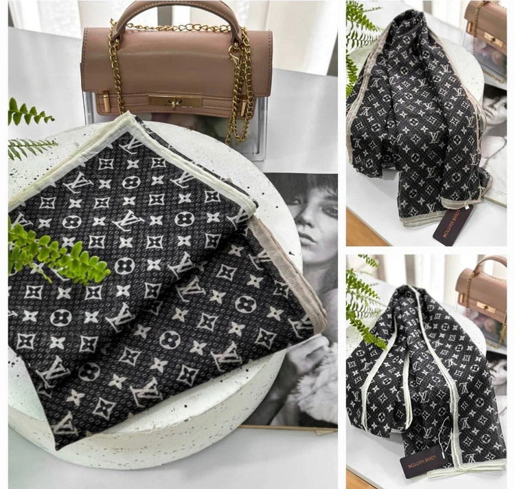 شال حریر اورجینال طرح LV