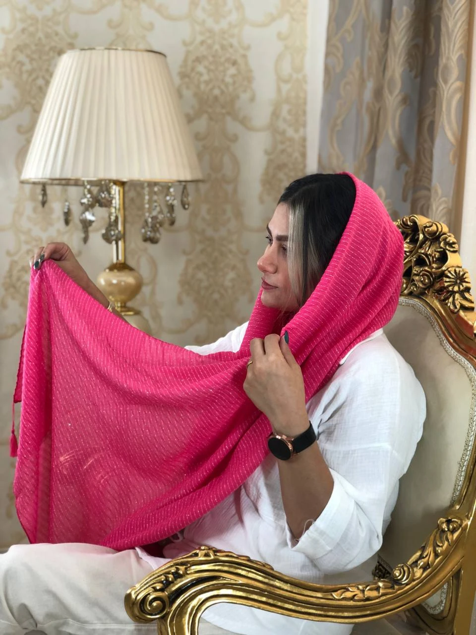 شال زنانه برفکی