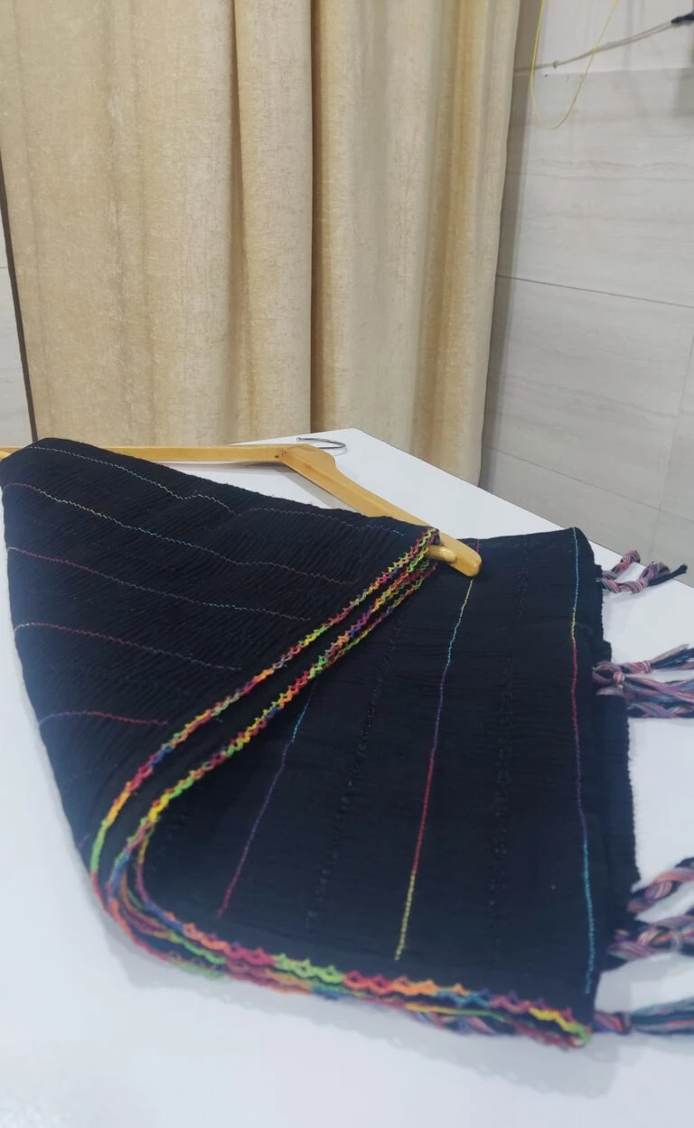 شال زنانه پلیسه مشکی