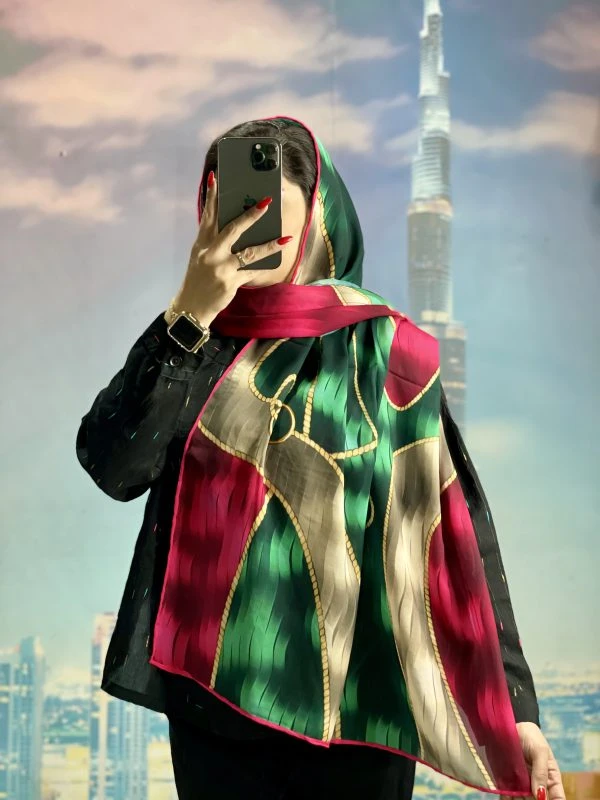 شال طرح دارحریر