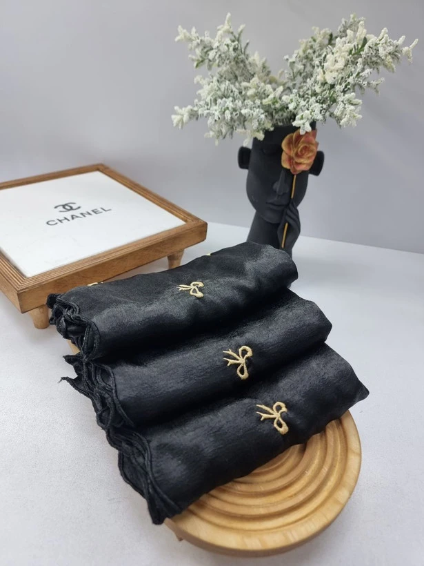 شال مجلسی زنانه کوبرا گلدوزی پاپیونی