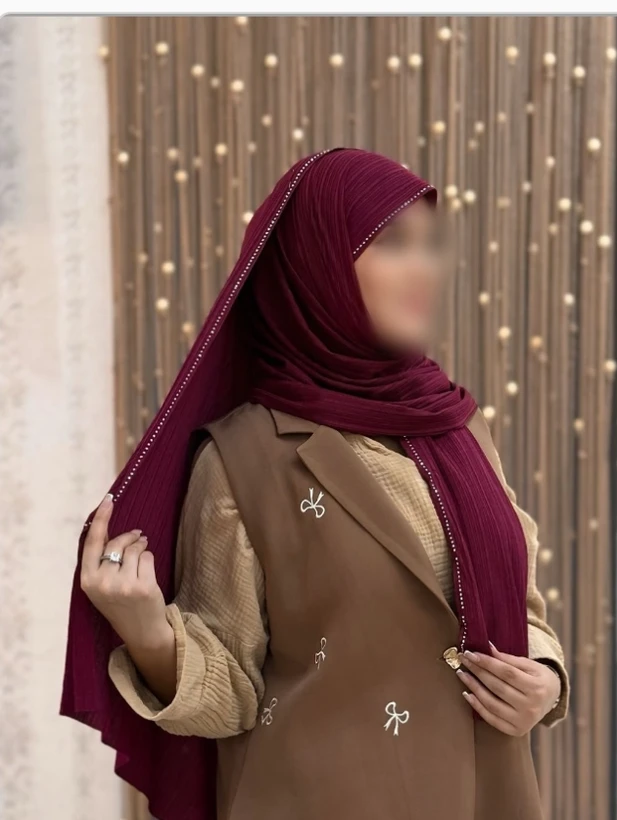 شال کشی کویتی نگین دار