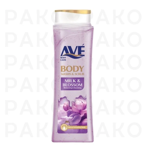 شامپو اسكراب صورت و بدن شير و شكوفه 380 گرم اوه ave