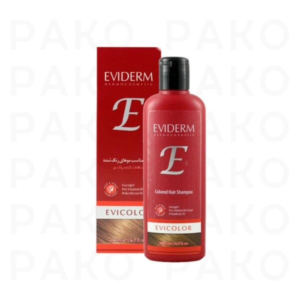 شامپو اویکالر اویدرم مناسب موهای رنگ شده eviderm