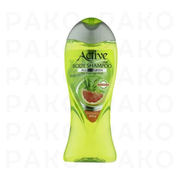 شامپو بدن اکتیو شفاف با رایحه پرتقال active