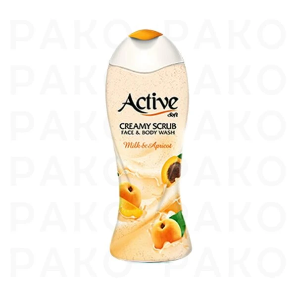 شامپو بدن اکتیو مدل شیرزردآلو active