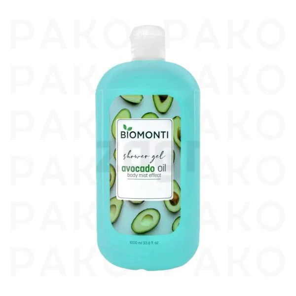 شامپو بدن بدون سولفات و پارابن بیومونتی Biomonti حاوی روغن آووکادو 1000 میل