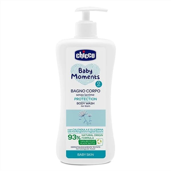 شامپو بدن بچه چیکو Chicco مدل Bango Corpo Senza Lacrime Protection حجم 500 میل اصل و اورجینال