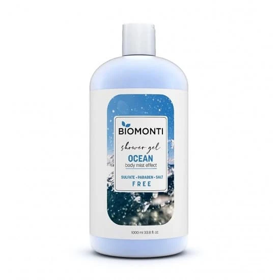 شامپو بدن بیومونتی Biomonti مدل Ocean حجم 1000 میل اصل و اورجینال