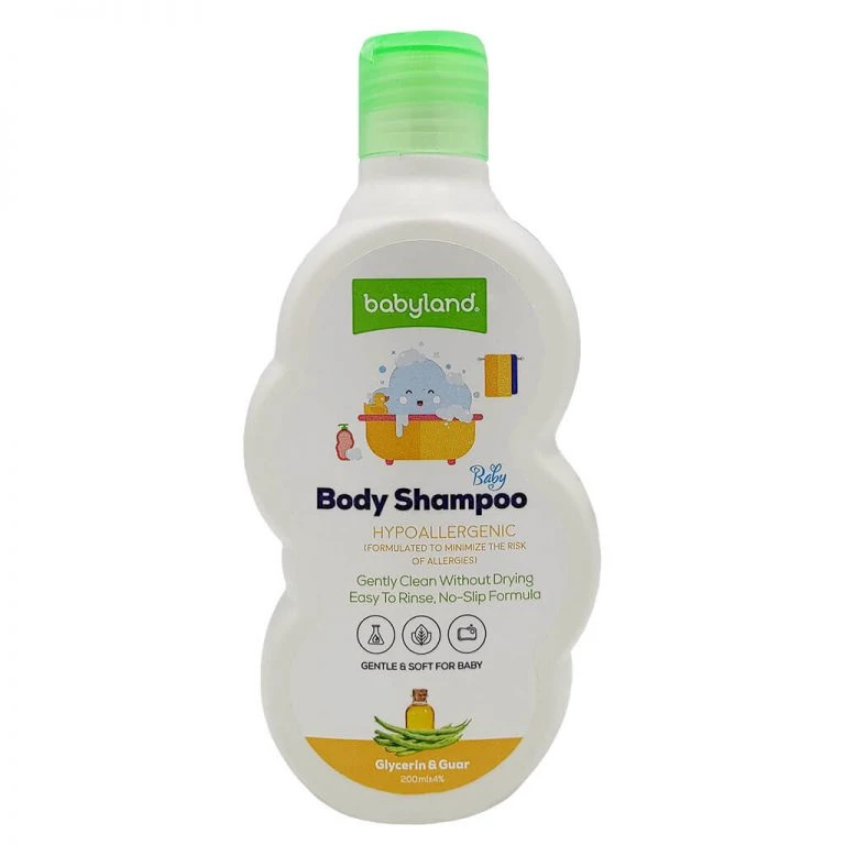 شامپو بدن حاوی گلیسرین و گوار بی بی لند 200 میل babyland