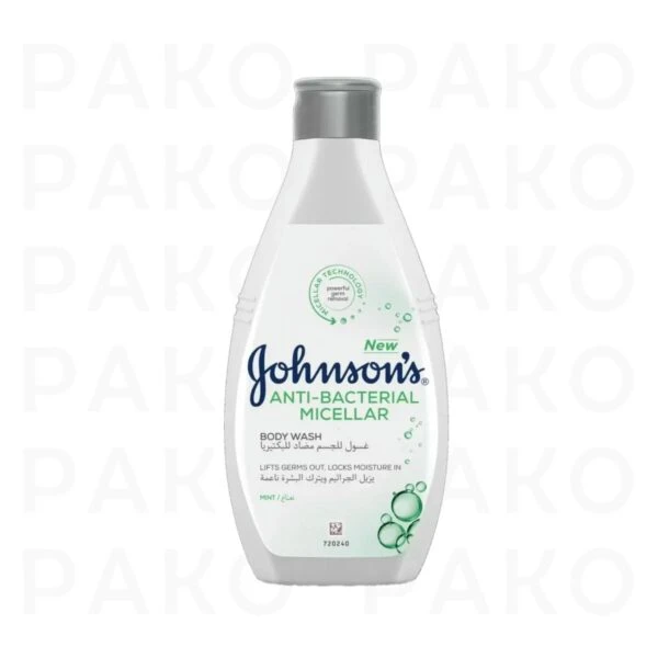 شامپو بدن خنک کننده نعنایی آنتی باکتریال جانسون مدل MICELLAR حجم 400 میل johnsons