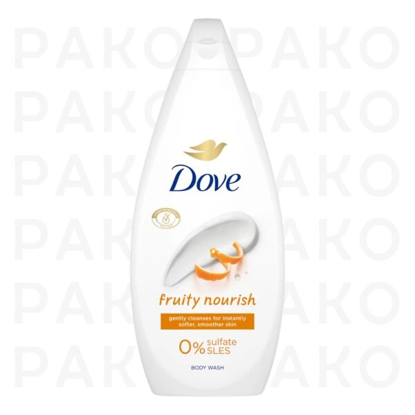 شامپو بدن داو بدون سلفات Dove Fruity Nourish با رايحه ميوه شور و به ليمو 450 ميل