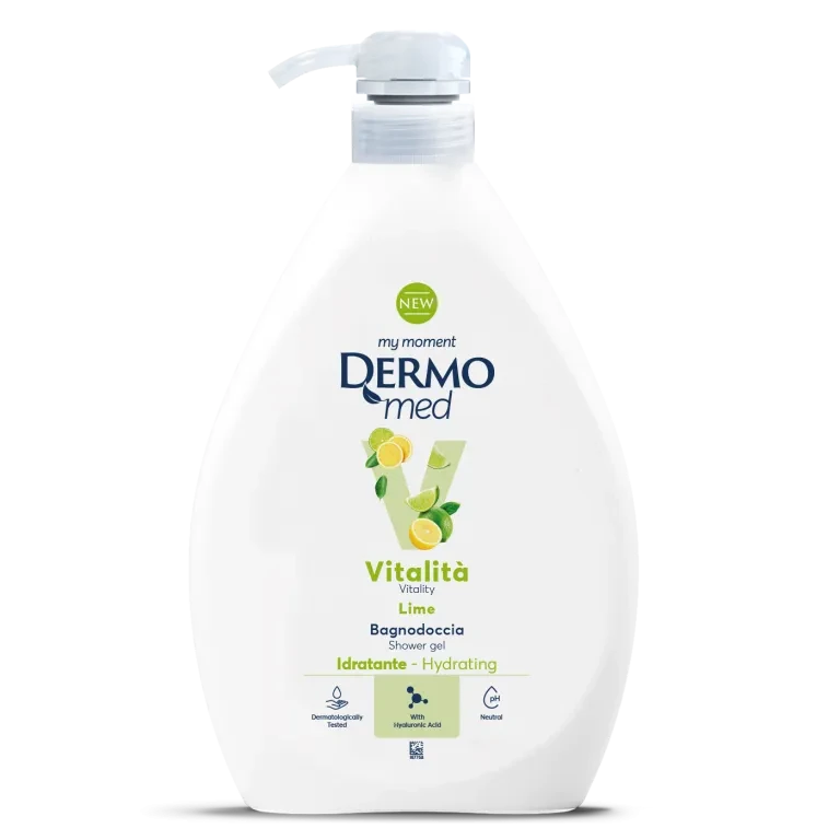 شامپو بدن درمومد DERMOmed لیمو مدل lime Vitalita حجم 1000 میل اصل و اورجینال