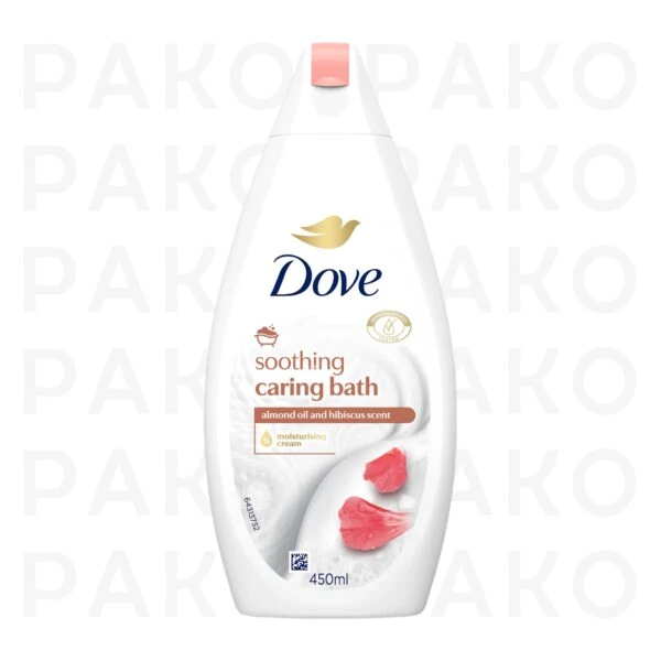 شامپو بدن كرمي داو با رايحه ملايم 450 ميل Dove soothing caring bath محصول اروپا