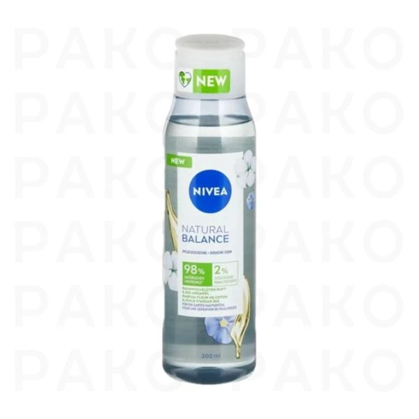شامپو بدن نیوا سری Natural Balance حاوی روغن آرگان و رایحه شکوفه پنبه 300 میل